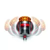 Odkurzacz cylindryczny Dyson Cinetic Big Ball Multi Floor 2 — 700 W, 0,8 l, siła ssania 150 AW, bezworkowy, promień działania 9,64 m