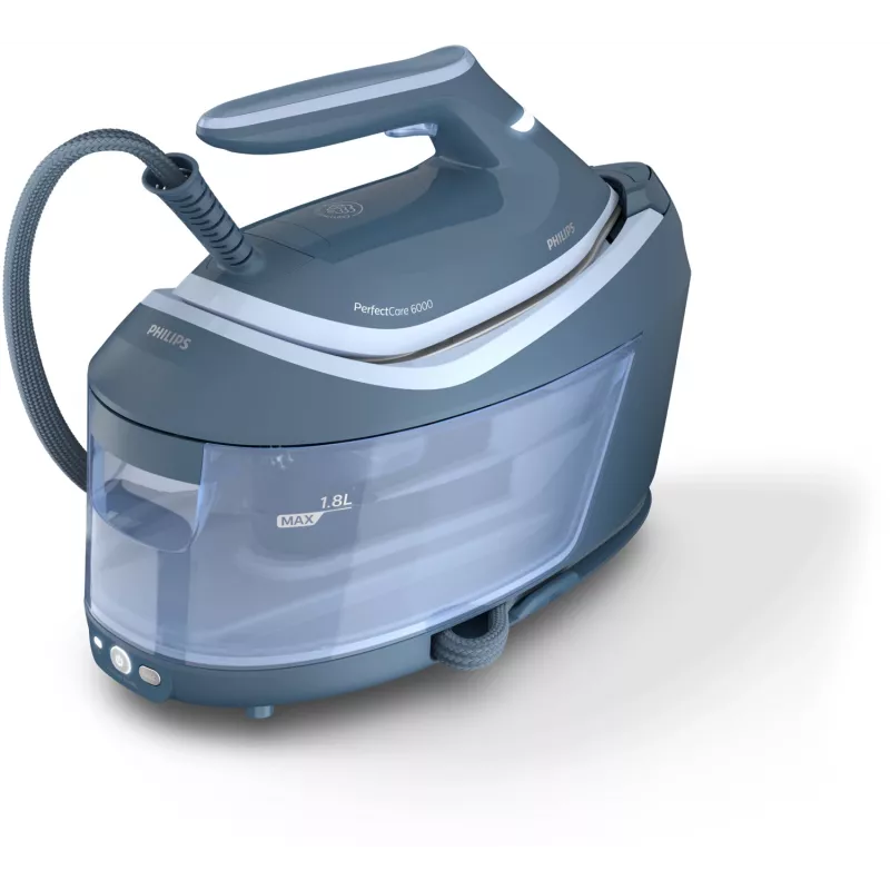 Stacja parowa Philips serii 6000 PSG6042/20 2400 W 1,8 l SteamGlide Advanced niebieska