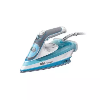 Żelazko suche i parowe Braun TexStyle 5 SI 5006 BL Stopa ceramiczna 2600 W niebieskie, szare, białe