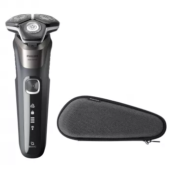 Maszynka do golenia Philips SHAVER Series 5000 S5887/30, rotacyjna, czarna, szara