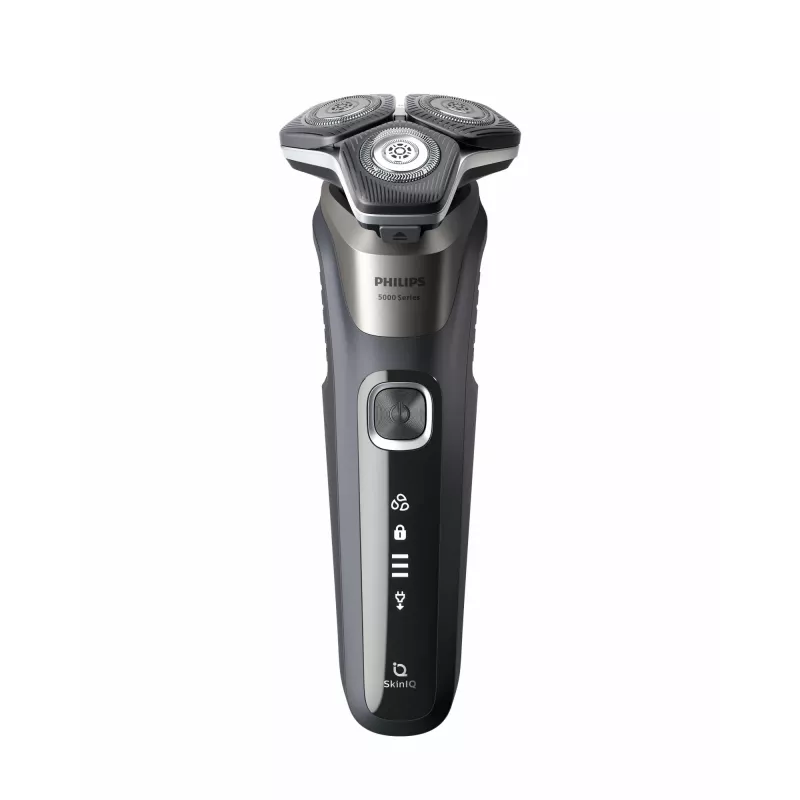 Maszynka do golenia Philips SHAVER Series 5000 S5887/30, rotacyjna, czarna, szara