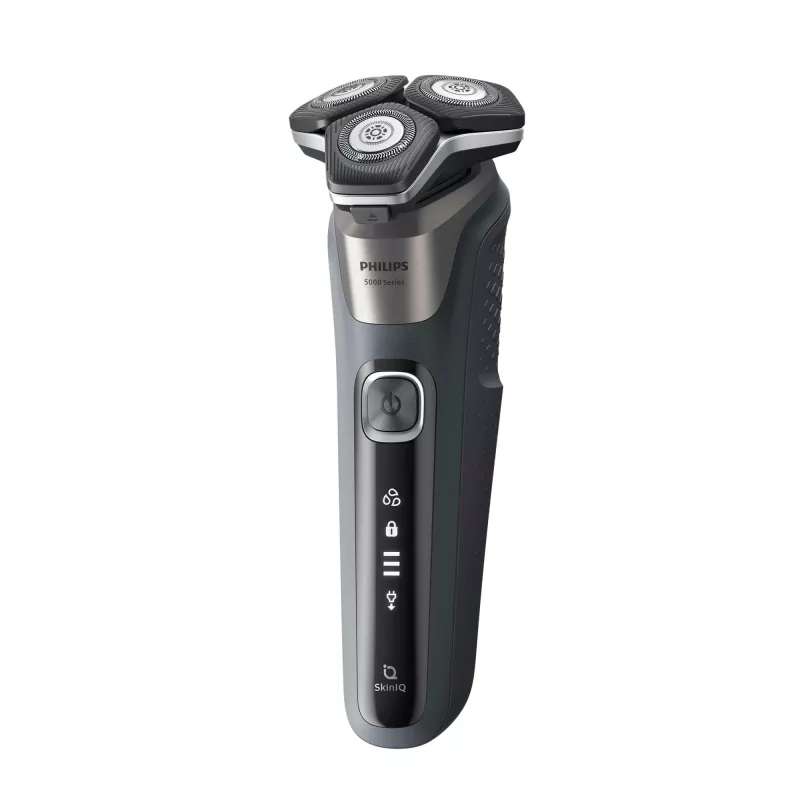 Maszynka do golenia Philips SHAVER Series 5000 S5887/30, rotacyjna, czarna, szara