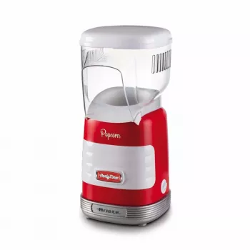 Ariete 2956, Pop Corn Party Time, Maszyna do popcornu, Wytwarza 60 g popcornu w 2 minuty gorącym powietrzem, Bez tłuszczu, 1000 W, Czerwony