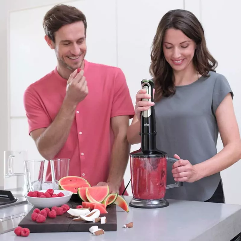 Braun MultiQuick 9 MQ9147X 0,6 L blender ręczny 1200 W czarny, stal nierdzewna