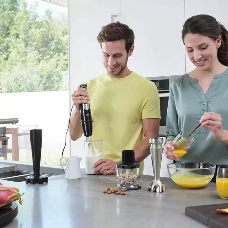 Braun MultiQuick 9 MQ9147X 0,6 L blender ręczny 1200 W czarny, stal nierdzewna