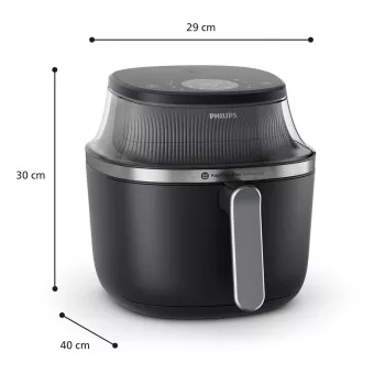 Frytownica Philips 3000 series NA322/00 Pojedyncza 4,2 l Wolnostojąca 1400 W Frytownica na gorące powietrze Miedziany, Czarny