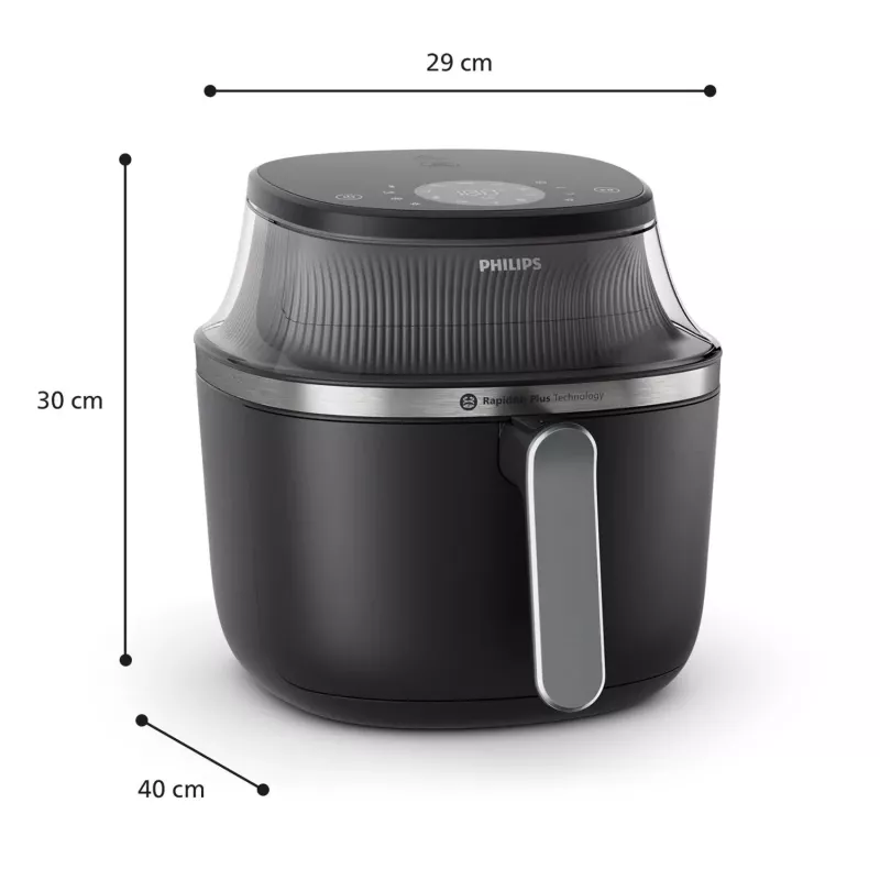 Frytownica Philips 3000 series NA322/00 Pojedyncza 4,2 l Wolnostojąca 1400 W Frytownica na gorące powietrze Miedziany, Czarny