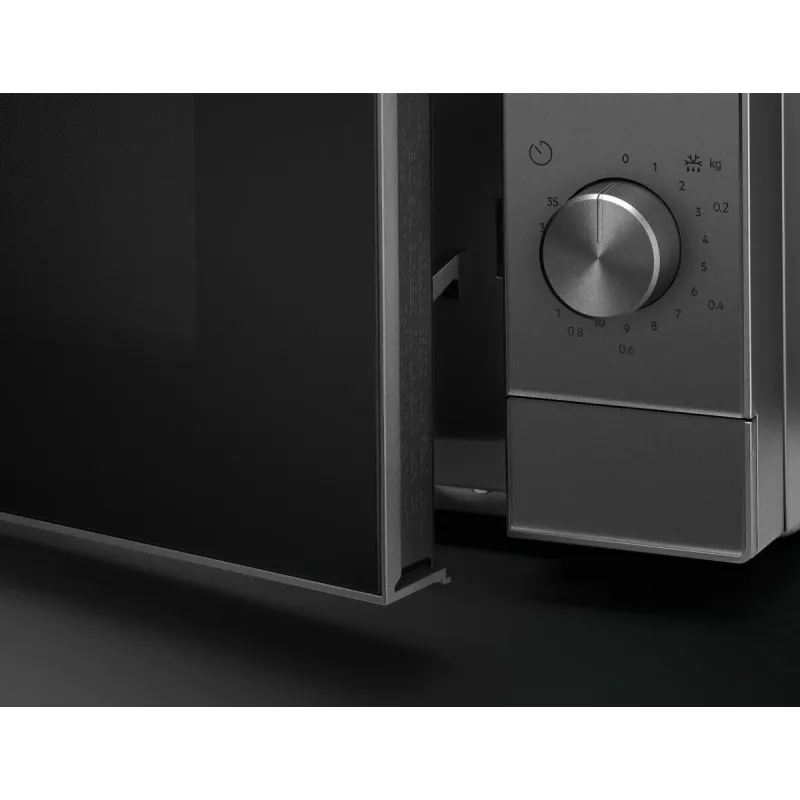 Kuchenka mikrofalowa z grillem nablatowa Electrolux EMZ421MMTI — 800 W, 20 l, tytanowa, talerz obrotowy 270 mm