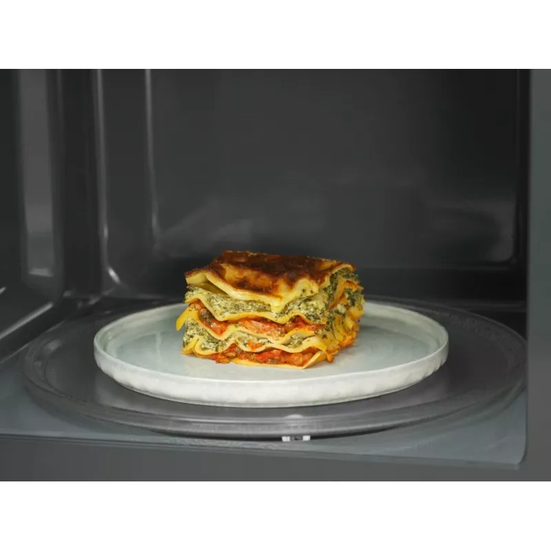 Kuchenka mikrofalowa z grillem nablatowa Electrolux EMZ421MMTI — 800 W, 20 l, tytanowa, talerz obrotowy 270 mm