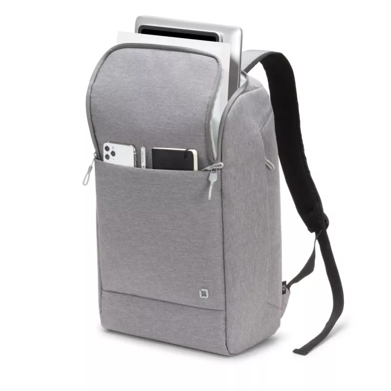 DICOTA Backpack Eco Motion - plecak na notebooka 13-15.6 inch, jasnoszary / 600d poliester RPE