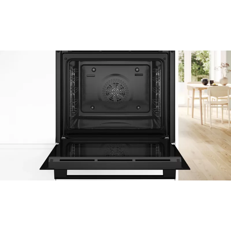Piekarnik elektryczny do zabudowy Bosch Serie 4 HRG312BB4, 71 L, 3600 W, czarny, sterowanie dotykowe, A+