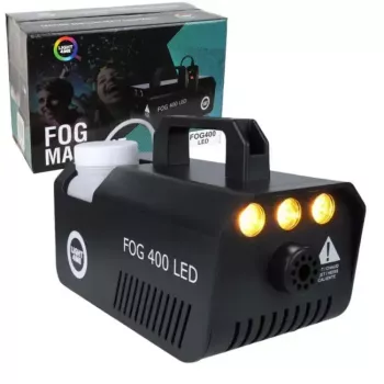 Wytwornica dymu Light4Me GIG SET 1 400W LED — generator dymu z oświetleniem LED 400 W, IP20, zestaw zawiera generator dymu i mgły