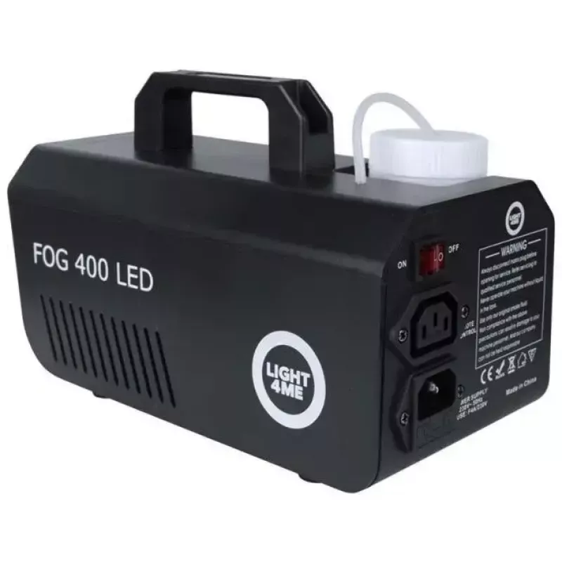 Wytwornica dymu Light4Me GIG SET 1 400W LED — generator dymu z oświetleniem LED 400 W, IP20, zestaw zawiera generator dymu i mgły
