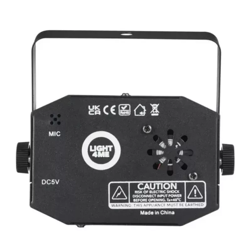 Wytwornica dymu Light4Me GIG SET 1 400W LED — generator dymu z oświetleniem LED 400 W, IP20, zestaw zawiera generator dymu i mgły