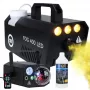 Wytwornica dymu Light4Me GIG SET 1 400W LED — generator dymu z oświetleniem LED 400 W, IP20, zestaw zawiera generator dymu i mgły