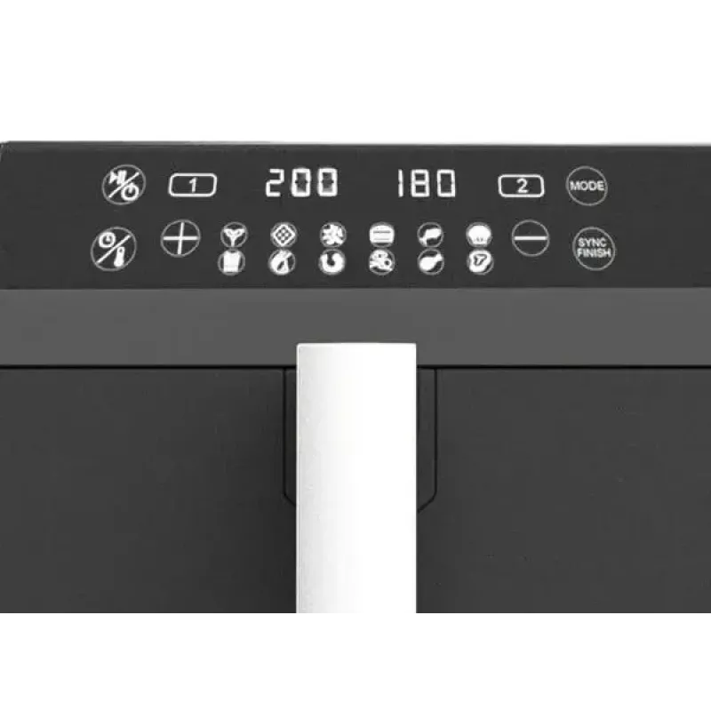 Elektryczna frytkownica beztłuszczowa Maestro MR-761, pojemność 10 l, 2400 W, 12 programów, 80–200°C, podwójna konstrukcja, czarny