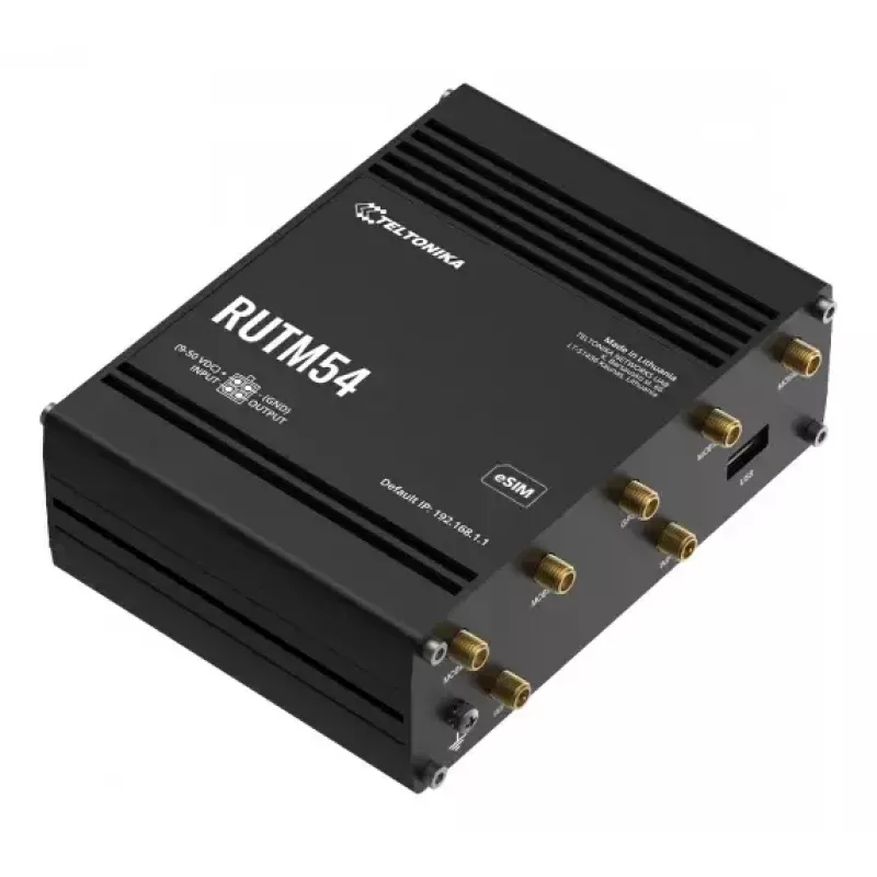 Router bezprzewodowy Teltonika RUTM54 Gigabit Ethernet Dual-band 5G Czarny