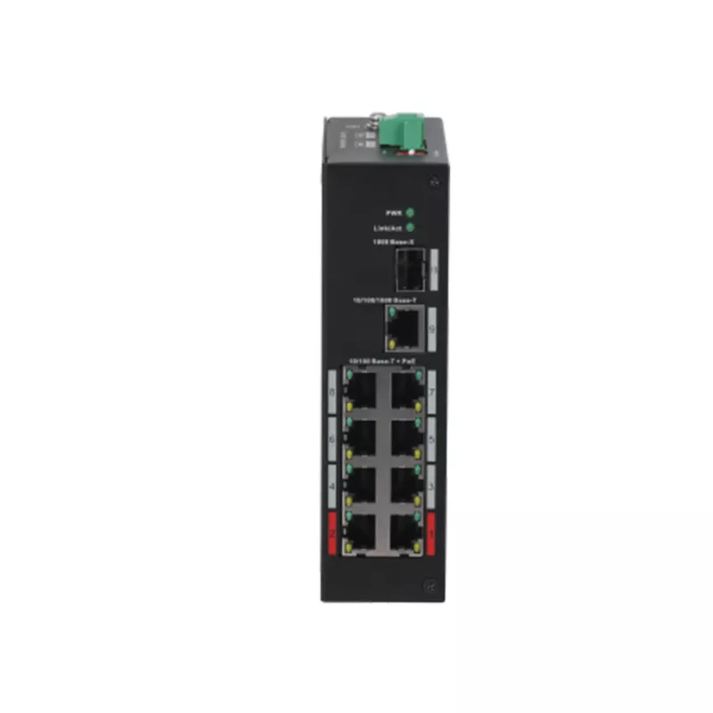 Dahua Technology PFS3110-8ET-96-V2 Zarządzalny Fast Ethernet (10/100) Power over Ethernet (PoE) 10U Czarny