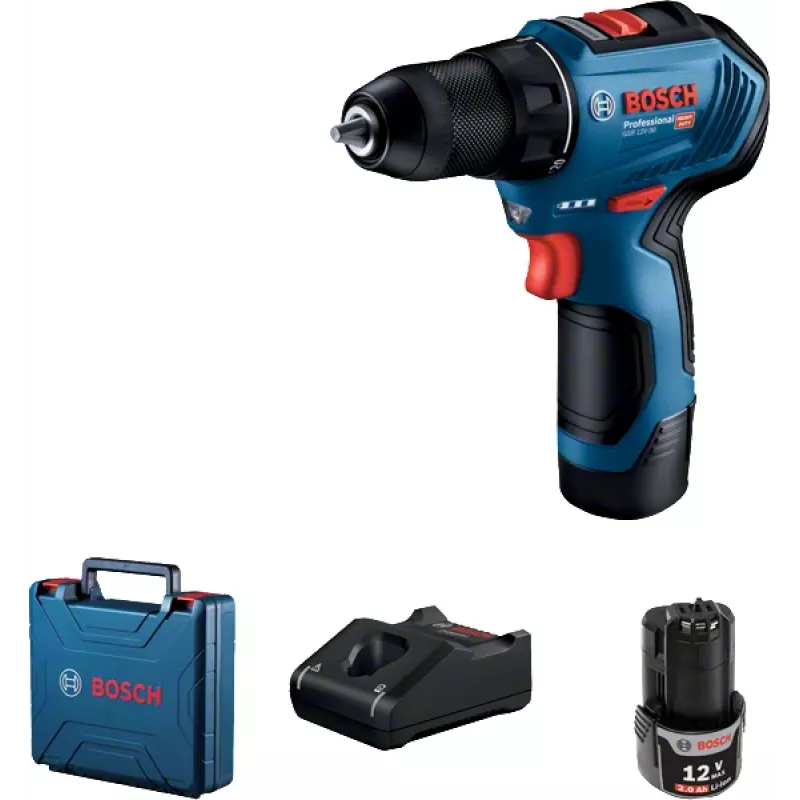 Bosch GSR 12V-30 Professional 1600 RPM Niebieski