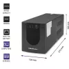 Qoltec UPS 53776 Line-Interactive 1.5 kVA 900 W 4 gniazda AC