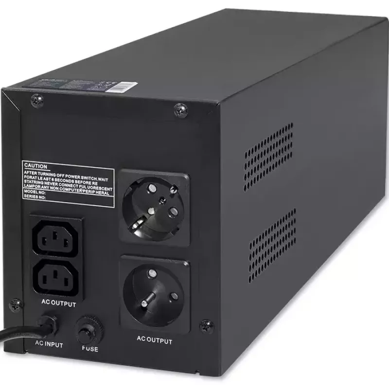 Qoltec UPS 53776 Line-Interactive 1.5 kVA 900 W 4 gniazda AC