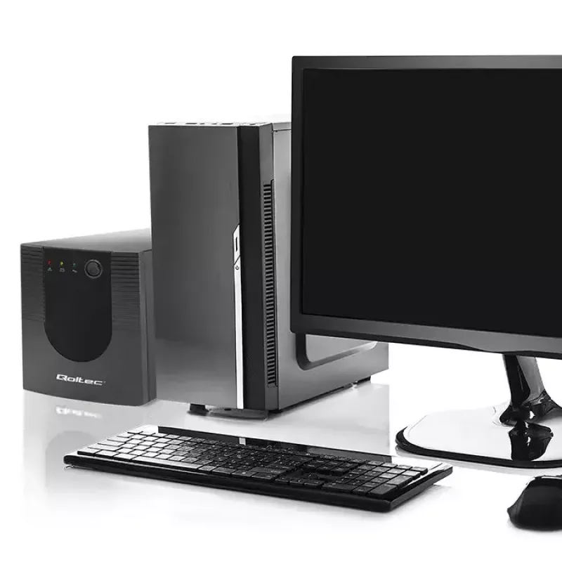 Qoltec UPS 53776 Line-Interactive 1.5 kVA 900 W 4 gniazda AC