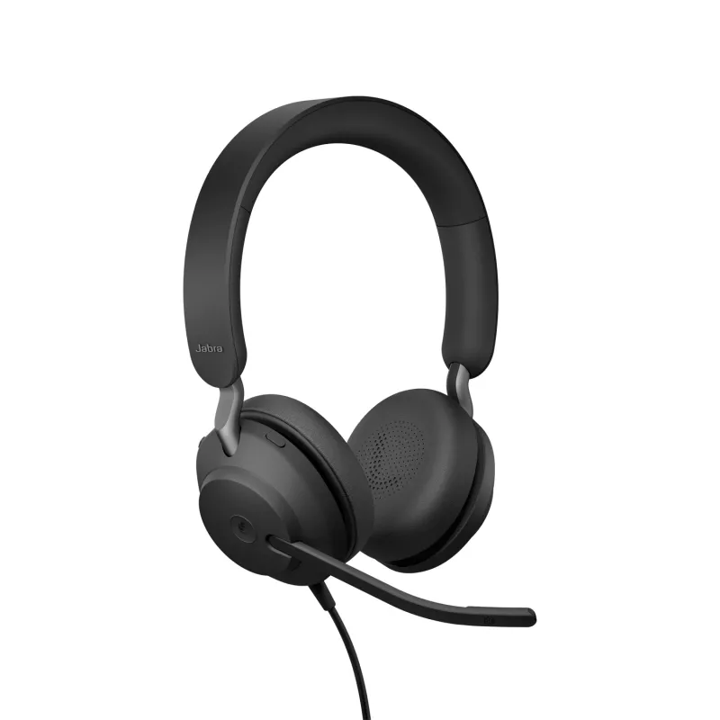 Jabra Evolve2 40 USB-A, MS Teams Stereo, Przewodowy, Biuro/Call center, 20 - 20000 Hz, 188 g, Słuchawki, Czarny