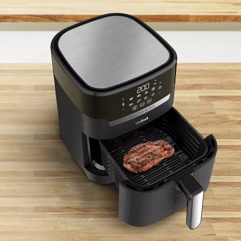 Tefal Easy Fry & Grill EY5058 Pojedynczy 4,2 l Wolnostojący 1550 W Frytownica na gorące powietrze Czarny