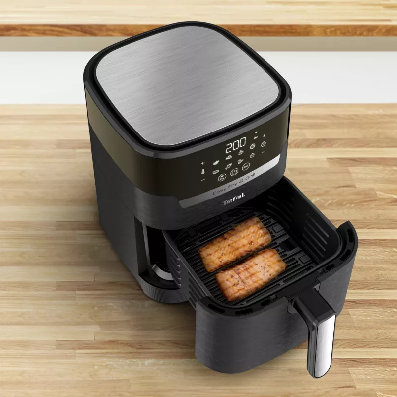Tefal Easy Fry & Grill EY5058 Pojedynczy 4,2 l Wolnostojący 1550 W Frytownica na gorące powietrze Czarny