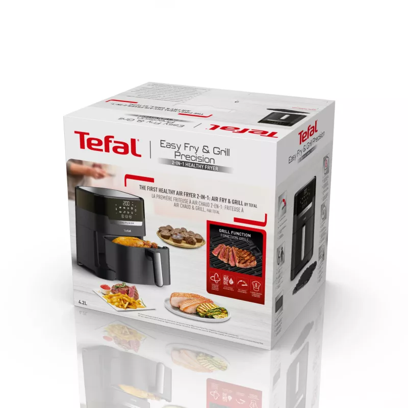 Tefal Easy Fry & Grill EY5058 Pojedynczy 4,2 l Wolnostojący 1550 W Frytownica na gorące powietrze Czarny