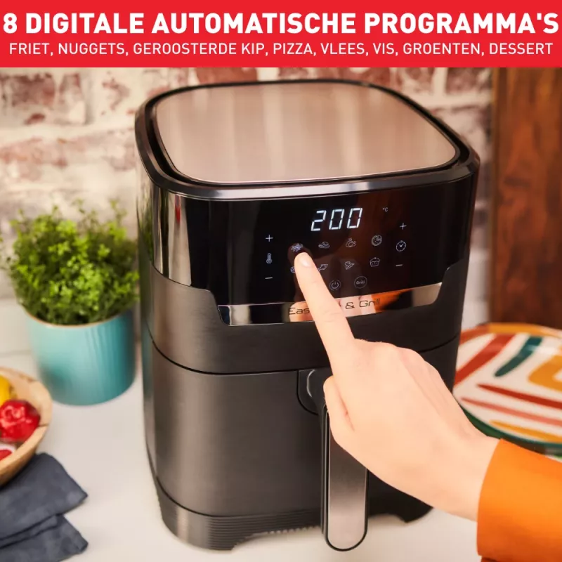 Tefal Easy Fry & Grill EY5058 Pojedynczy 4,2 l Wolnostojący 1550 W Frytownica na gorące powietrze Czarny