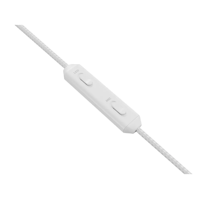 Słuchawki GENESIS NSG-2308, zestaw słuchawkowy, przewodowe, nauszne, do gier, USB typu A, białe