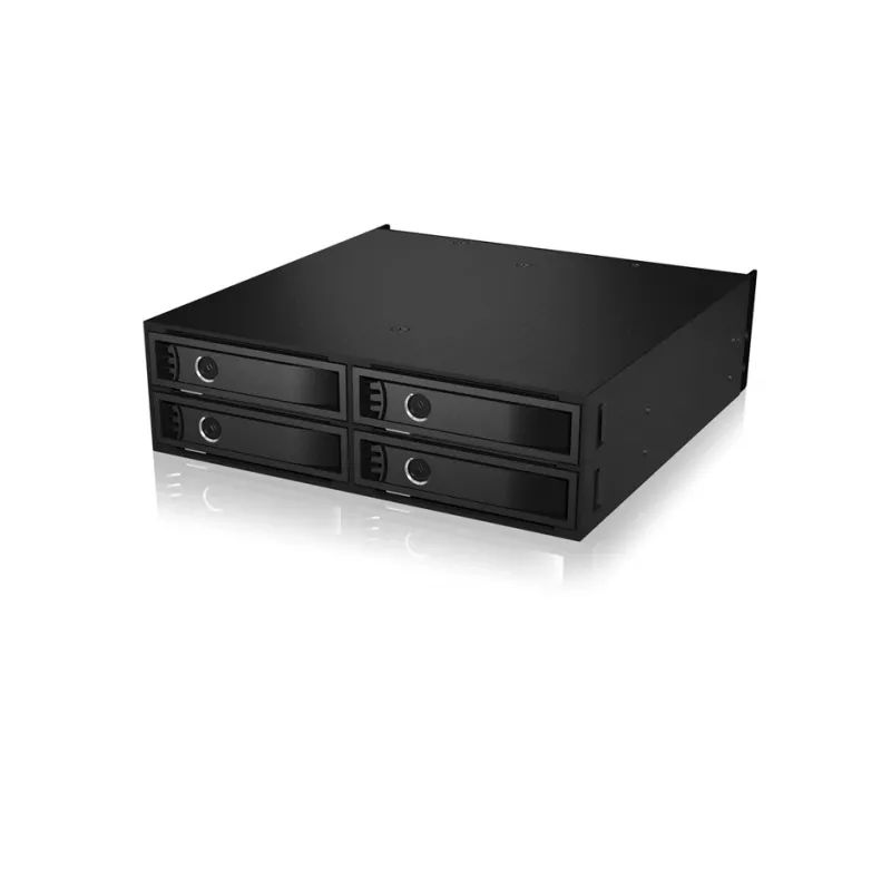 ICY BOX - IB-2242U2K - Backplane, 4x U.2 2,5 NVMe SSD (6-15 mm) für 1x 5,25 Schacht - black