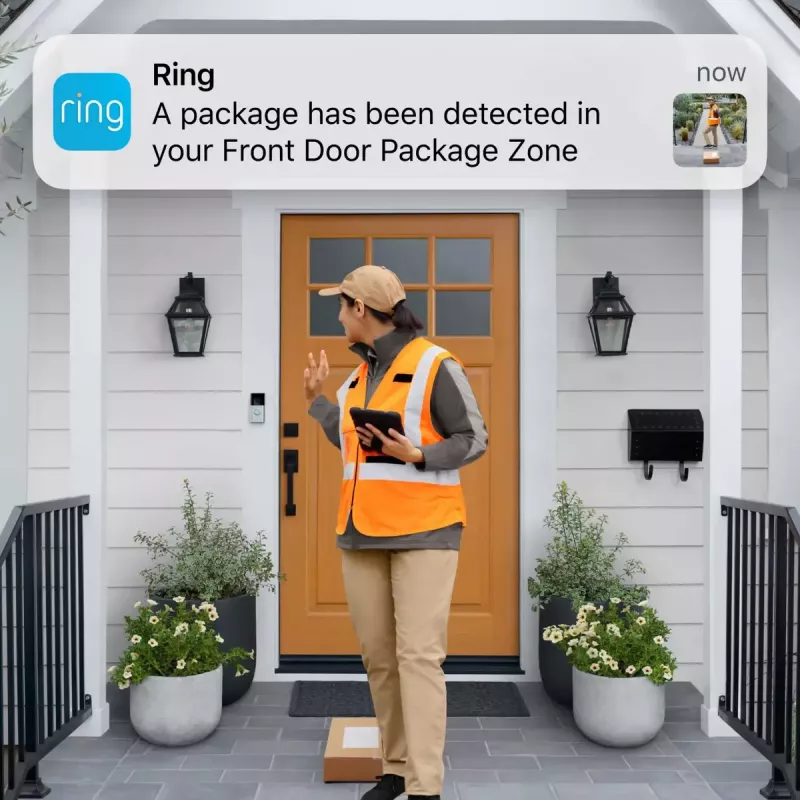 Battery Doorbell Plus Ring Czarny Nikiel