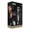 Braun BeardTrimmer 9 BT9560 trymer do brody Zasilany bateriami 52 2 cm Na mokro i sucho Czarny, Srebrny