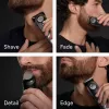 Braun BeardTrimmer 9 BT9560 trymer do brody Zasilany bateriami 52 2 cm Na mokro i sucho Czarny, Srebrny