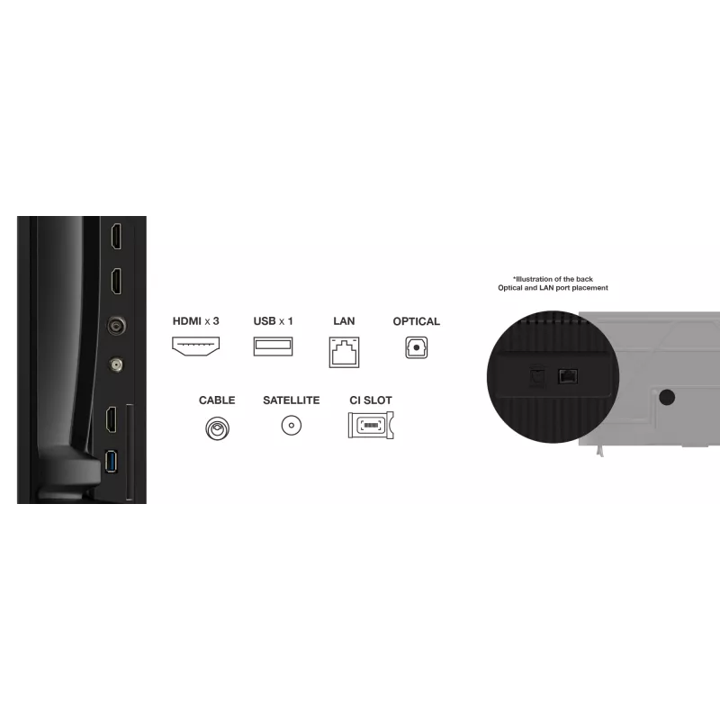 Telewizor TCL 55P69K 139,7 cm (55 cali) 4K Ultra HD Smart TV Wi-Fi Czarny