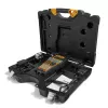 DYMO Rhino 6000+ Przemysłowa drukarka etykiet | Drukarka etykiet podłączana do komputera z twardym etui | Zawiera 1 kasetę z taśmą winylową, 1 kasetę z elastyczną taśmą nylonową i akumulator litowo-jonowy