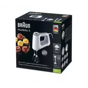 Braun MultiMix 5 HM 5137 Mikser ręczny 750 W Szary, Biały
