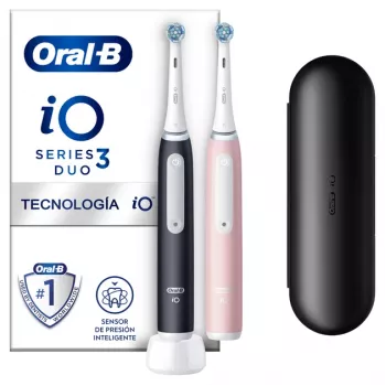 Oral-B iO3 Duo Dla dorosłych Szczoteczka soniczna Czarny, różowy, biały