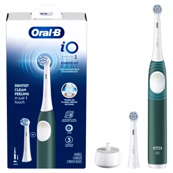Szczoteczka elektryczna BRAUN Oral‑B iO Series 2 zielona akumulatorowa z etui podróżnym