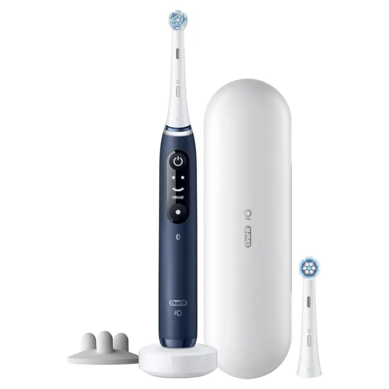 Oral-B iO 7S dla dorosłych szczoteczka oscylacyjna niebieska, biała