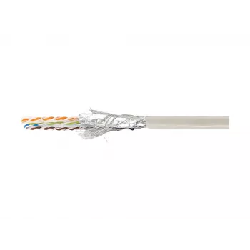 Kabel sieciowy Equip kat. 6 SF/UTP instalacyjny LSZH lita miedź 305 m beżowy