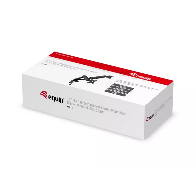 Equip 13 inch-27 inch Interactive Dual Monitor Desk Mount Bracket