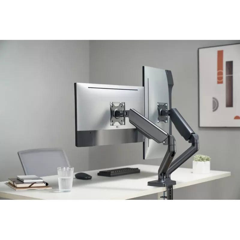 Equip 13 inch-27 inch Interactive Dual Monitor Desk Mount Bracket