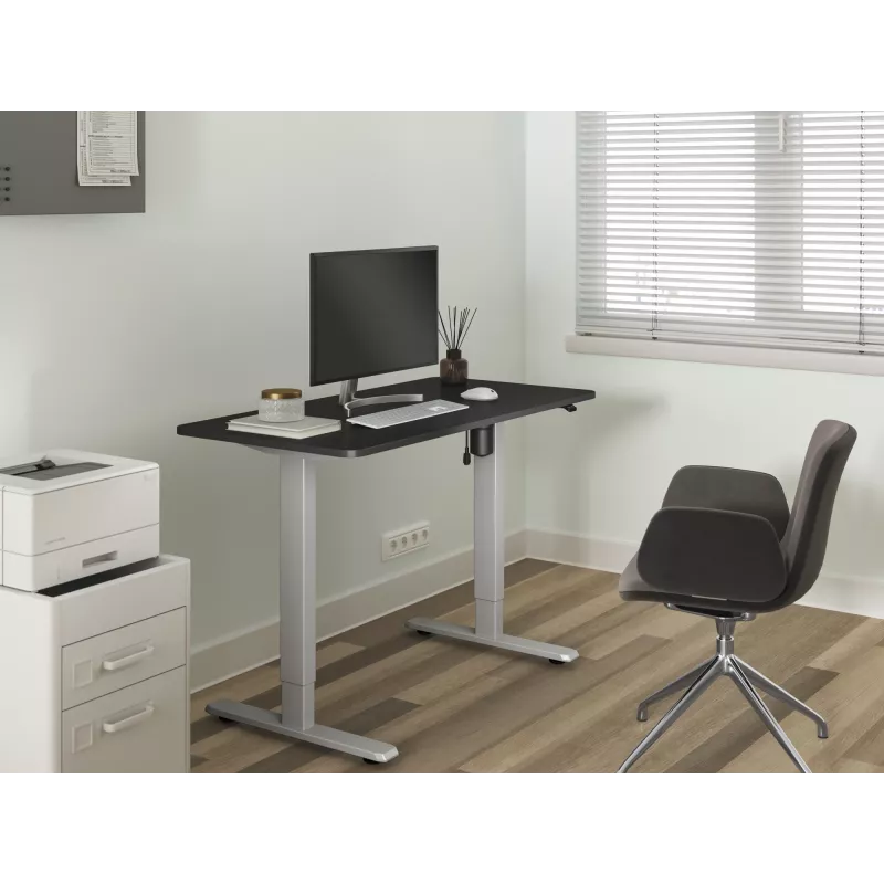 Equip ERGO rama elektryczna biurka siedząco-stojącego z blatem, szary