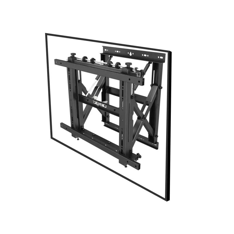 Equip 19–55-calowy uchwyt ścienny Push-In Pop-Out do telewizora, 50 kg, 48,3 cm (19 cali), 139,7 cm (55 cali), 100 x 100 mm, 600 x 400 mm, 0–10°