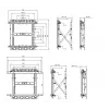 Equip 19–55-calowy uchwyt ścienny Push-In Pop-Out do telewizora, 50 kg, 48,3 cm (19 cali), 139,7 cm (55 cali), 100 x 100 mm, 600 x 400 mm, 0–10°