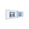 Equip 19–55-calowy uchwyt ścienny Push-In Pop-Out do telewizora, 50 kg, 48,3 cm (19 cali), 139,7 cm (55 cali), 100 x 100 mm, 600 x 400 mm, 0–10°