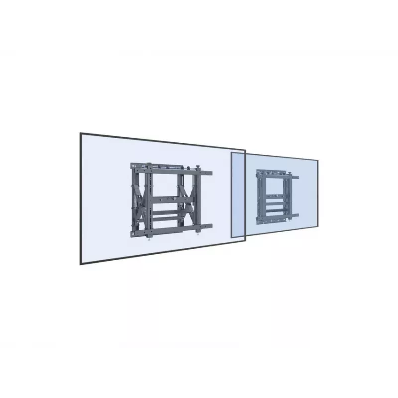 Equip 19–55-calowy uchwyt ścienny Push-In Pop-Out do telewizora, 50 kg, 48,3 cm (19 cali), 139,7 cm (55 cali), 100 x 100 mm, 600 x 400 mm, 0–10°